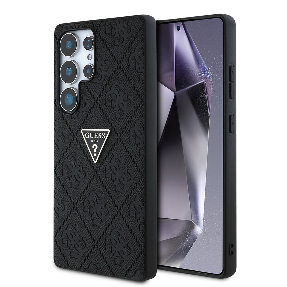 Guess Galaxy S25 Ultra Orjinal Lisanslı 4G Desenli Sıcak Damgalı Üçgen Logolu Kılıf Guess Galaxy S25 Ultra Orjinal Lisanslı 4G Desenli Sıcak Damgalı Üçgen Logolu Kılıf